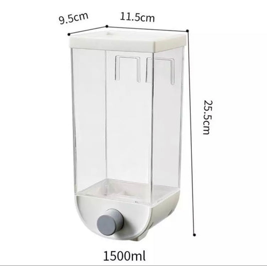 1.5L Sticker Wall Mounted Dry Food Dispenser