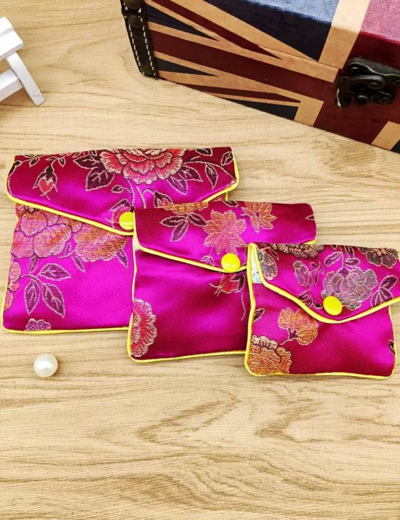 Floral Coin Purse - Colors Available